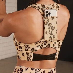 Fabletics Leopard Print Sports Bra